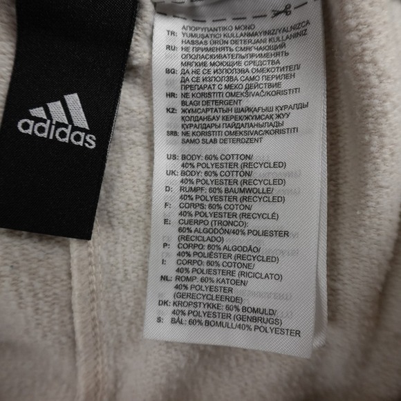 Adidas Shorts Womens M Beige High Rise Athletic Sweat Gym Running Yoga Workout - Picture 8 of 10